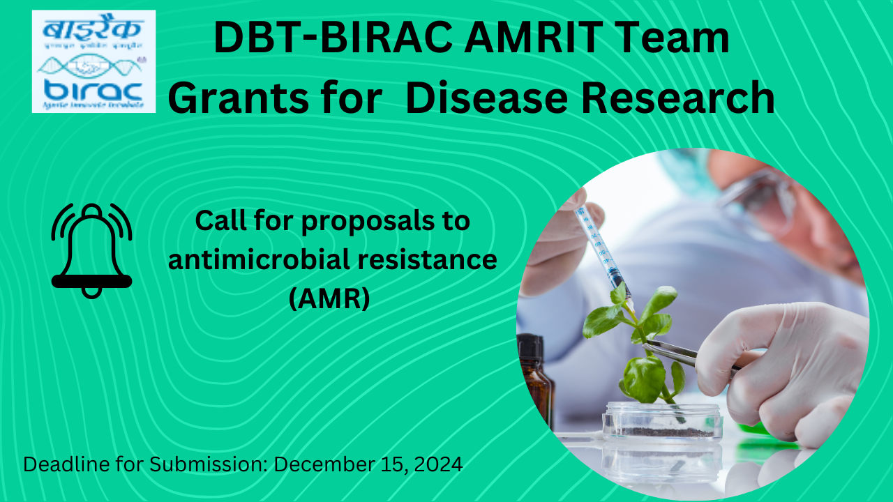 DBT-BIRAC AMRIT Team Grants