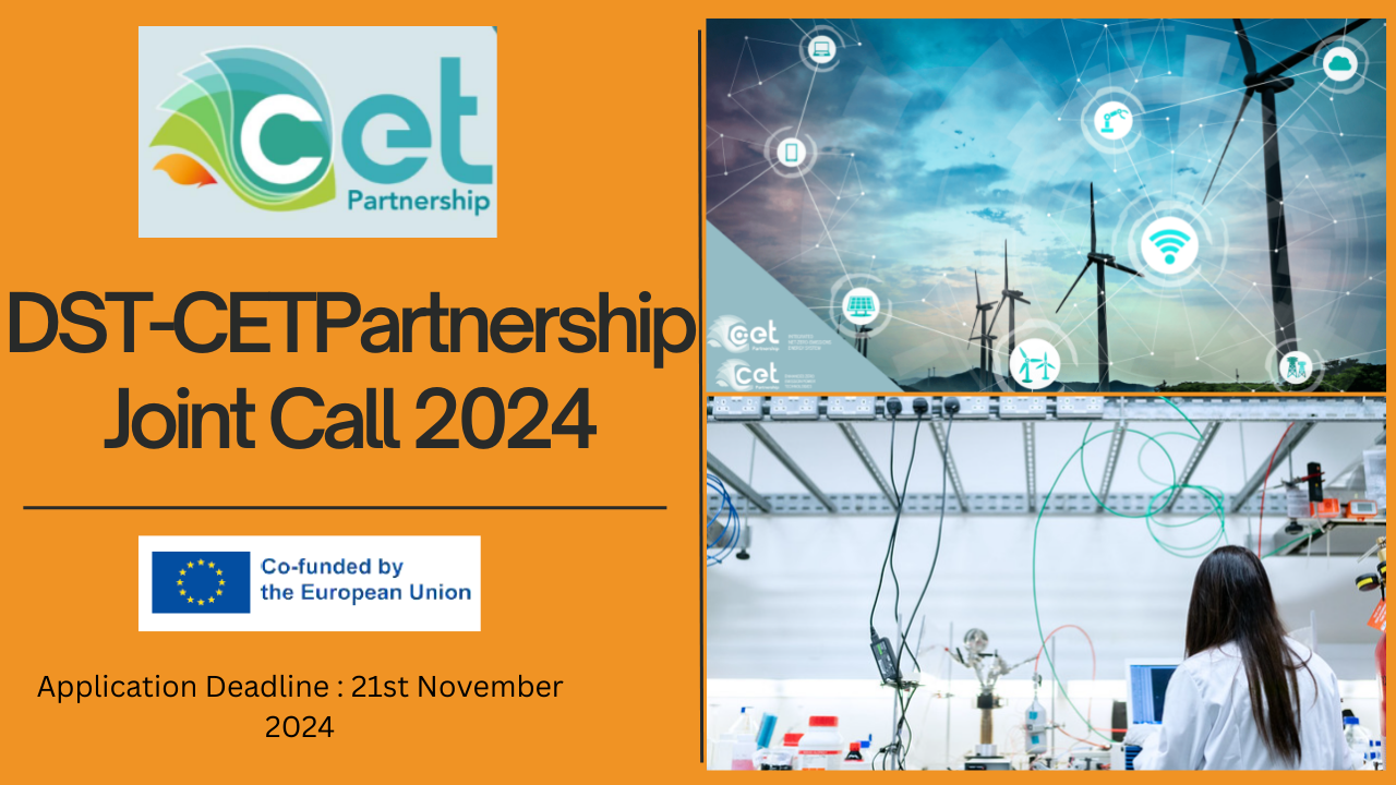 DST-CETPartnership Joint Call 2024