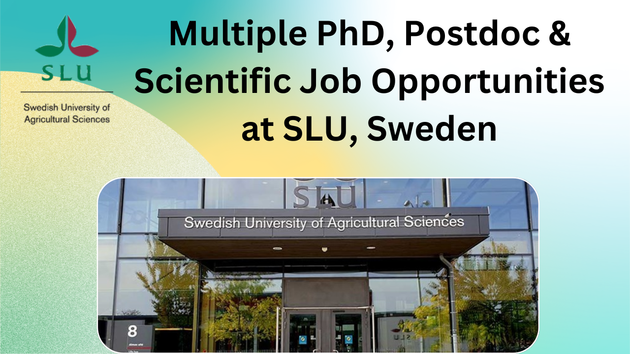 Exciting Job Opportunities at SLU, Sweden