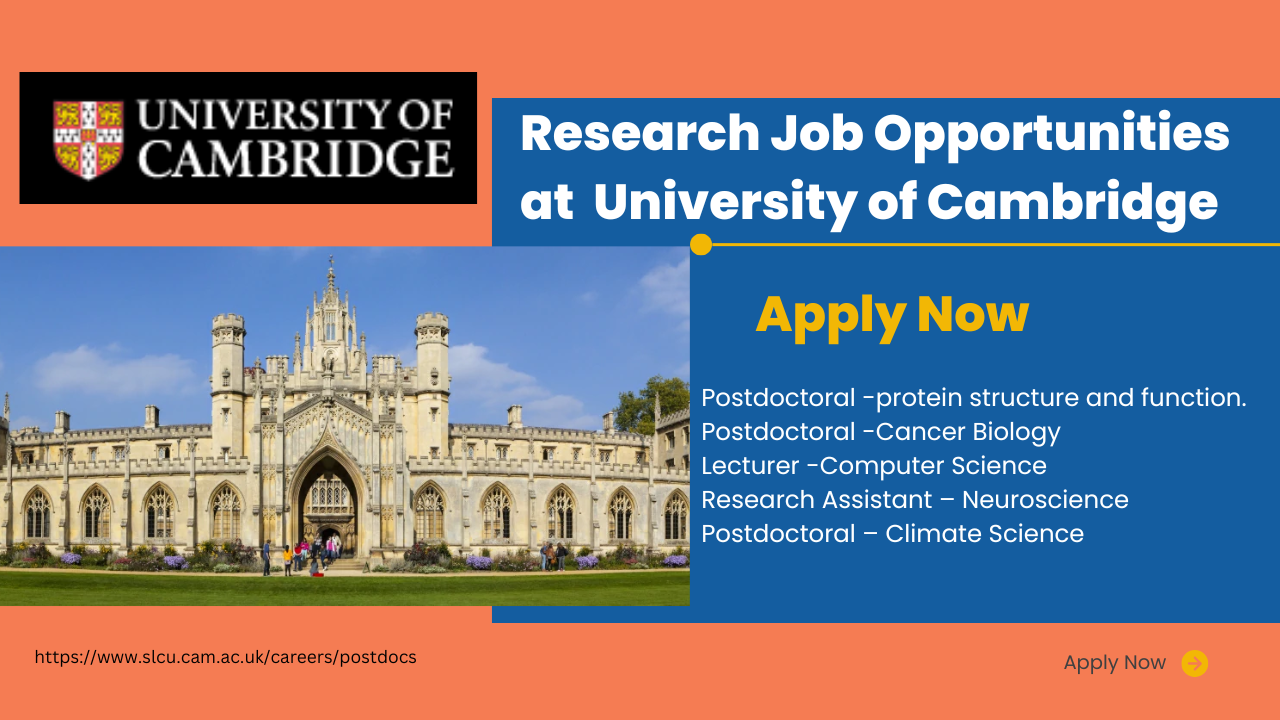 Cambridge University Main Building: "University of Cambridge - Academic job opportunities and PhD programs."