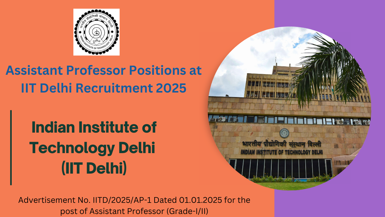 Assistant Professor Positions at IIT Delhi