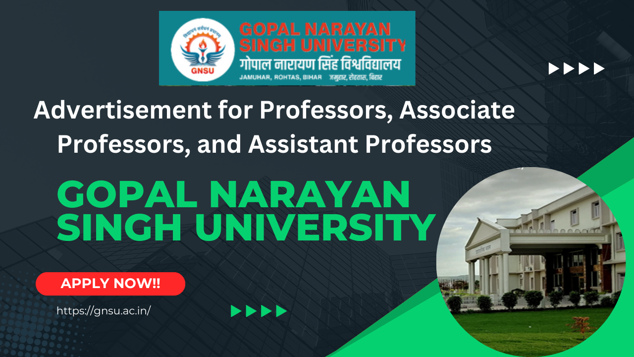 Professor, Associate Professor, and Assistant Professor positions at GNSU